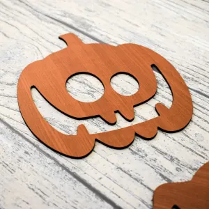 Drevená výzdoba na Halloween - Tekvice
