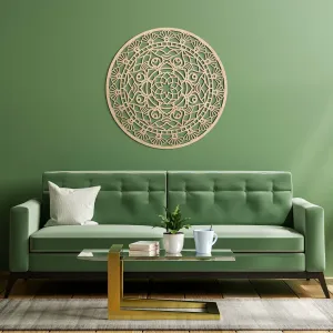 Drevená mandala pokoja