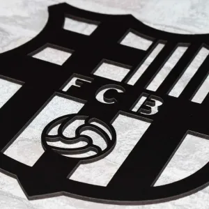 Drevené logo klubu - FC Barcelona