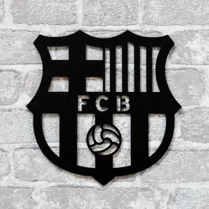 Drevené logo klubu - FC Barcelona