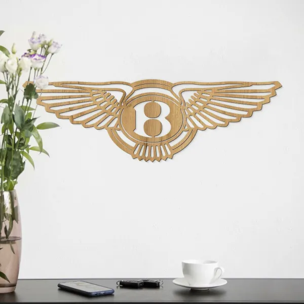 Drevená dekorácia - Logo Bentley