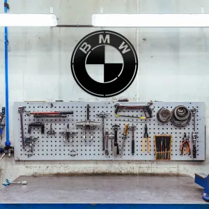 Drevené logo značky auta - BMW