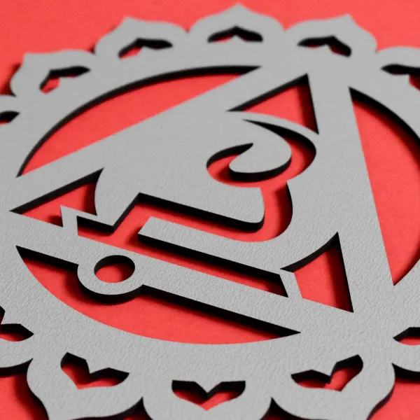 Drevené 3D symboly na stenu - Čakry