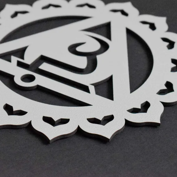 Drevené 3D symboly na stenu - Čakry