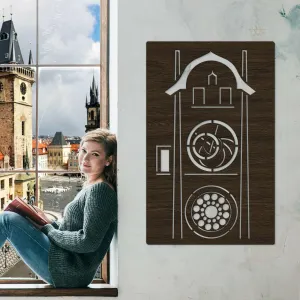 Drevený obraz - Orloj, Praha