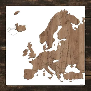 Drevené puzzle - Mapa štátov Európy