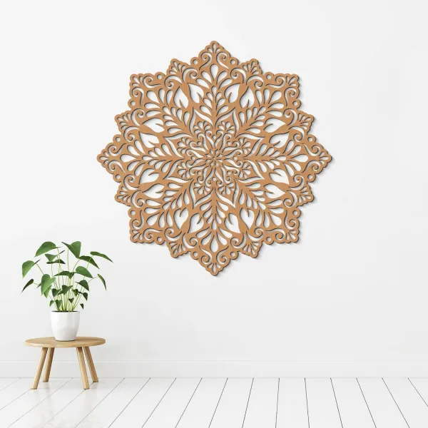 Drevený obraz na stenu - Mandala Šťastia