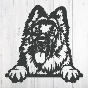 Drevený obraz - Nemecký ovčiak