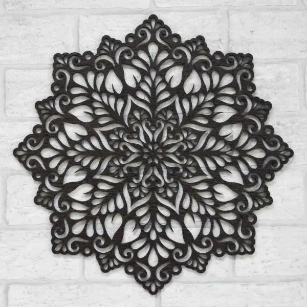 Drevený obraz na stenu - Mandala Šťastia