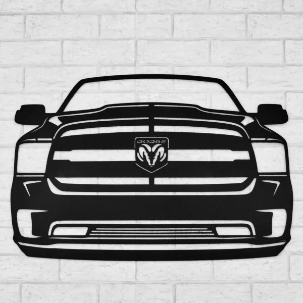 Drevený obraz auta na stenu - Dodge Ram