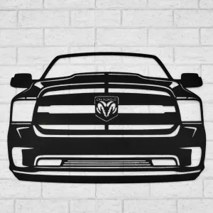 Drevený obraz auta na stenu - Dodge Ram