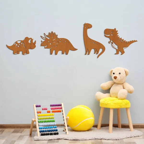 Nálepky na stenu do detskej izby - Hravé dinosaury
