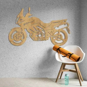 Drevená motorka na stenu - Suzuki V-Strom