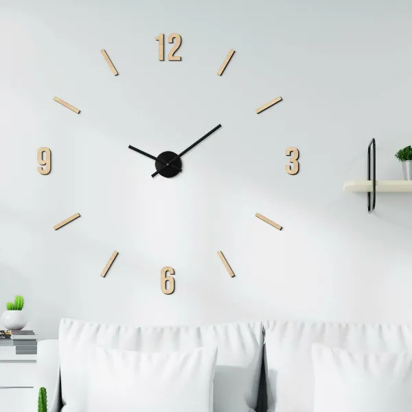 Drevené nalepovacie hodiny - Tempora