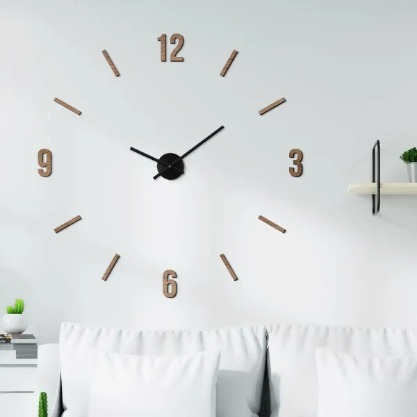 Drevené nalepovacie hodiny - Tempora