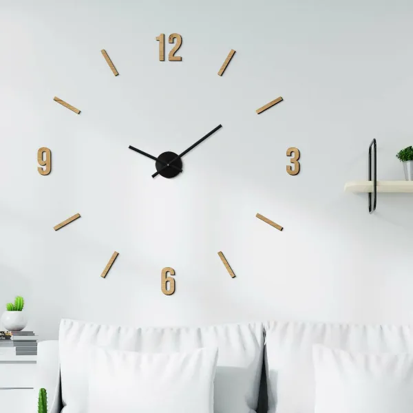 Drevené nalepovacie hodiny - Tempora
