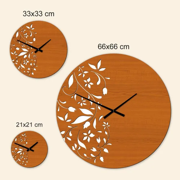 Luxusné nástenné hodiny - Fleur
