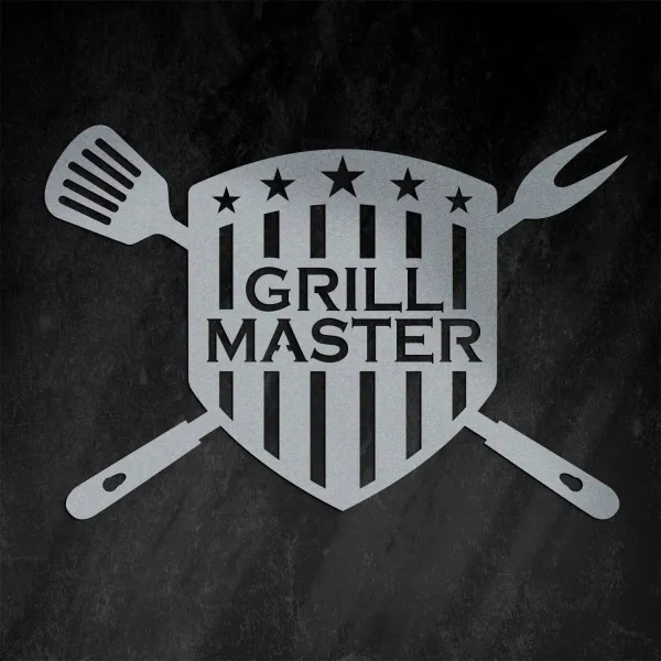 Drevený obraz do kuchyne - Grill Master