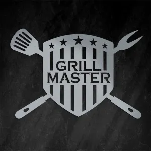 Drevený obraz do kuchyne - Grill Master