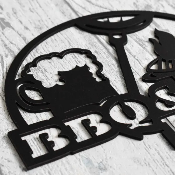 Štýlová nálepka do kuchyne - BBQ a BEER