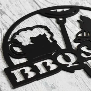 Štýlová nálepka do kuchyne - BBQ a BEER