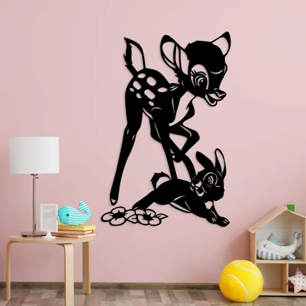 Nálepka na stenu pre deti - Bambi