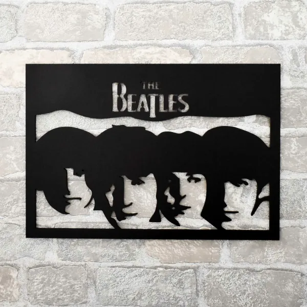 Drevený obraz na stenu - The Beatles