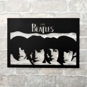 Drevený obraz na stenu - The Beatles