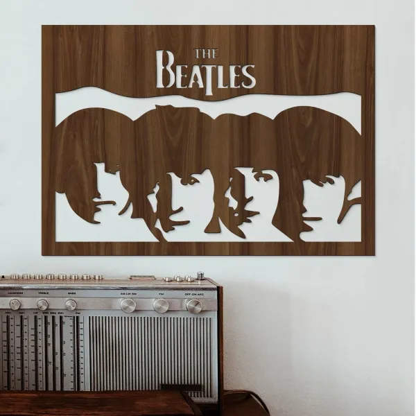 Drevený obraz na stenu - The Beatles
