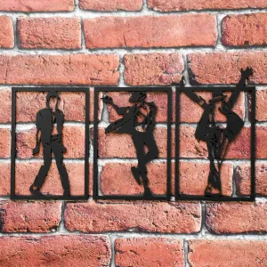 3 dielny drevený obraz - Michael Jackson