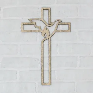 Kresťanský krížik z dreva na stenu
