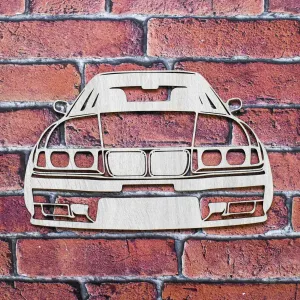 Drevený obraz na stenu - BMW E36