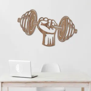 Fitness darček - Nástenná dekorácia - Činka