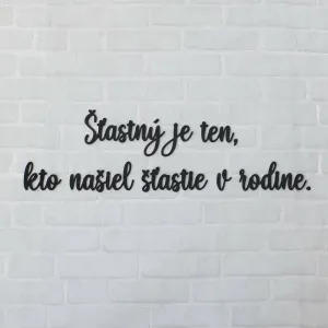 Dekoračná nálepka o rodine z dreva