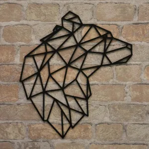 Drevený obraz na stenu - Polygonálny medveď