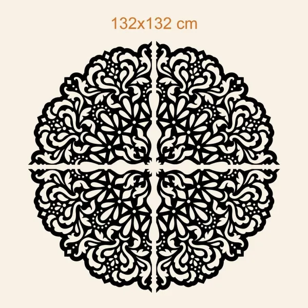 Drevená mandala na stenu - Vášeň