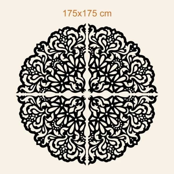 Drevená mandala na stenu - Vášeň
