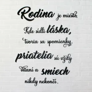 Nalepovací citát o rodine, láske a priateľstve