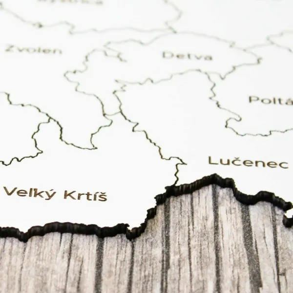 Mapa okresov Slovenska na stenu