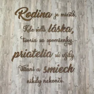 Nalepovací citát o rodine, láske a priateľstve