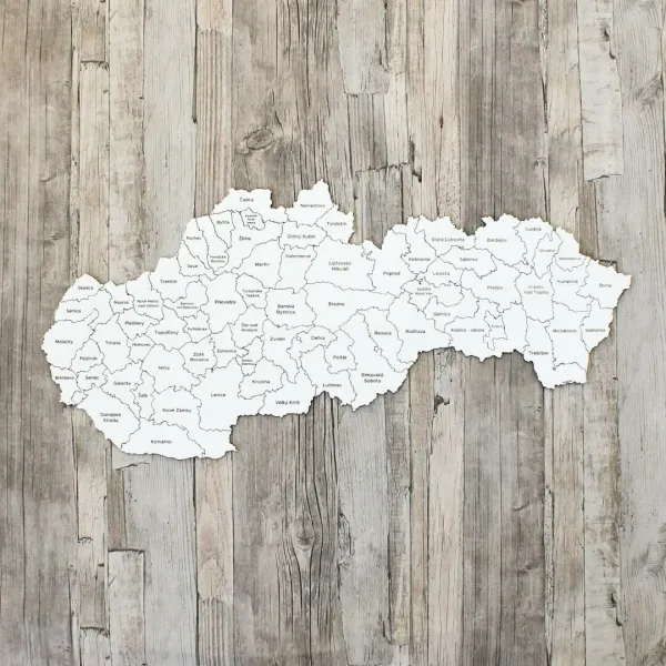 Mapa okresov Slovenska na stenu