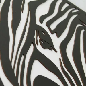 Moderný drevený obraz - Zebra