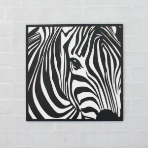 Moderný drevený obraz - Zebra