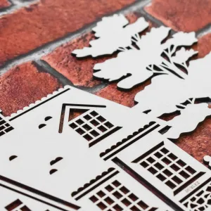 Drevená dekorácia na dvere - Vitajte