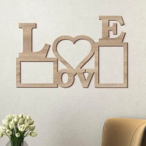 Drevené rámiky na fotky - Love