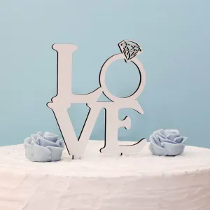 Nápis na tortu - Love s diamantom