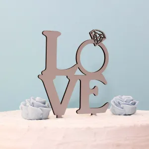 Nápis na tortu - Love s diamantom