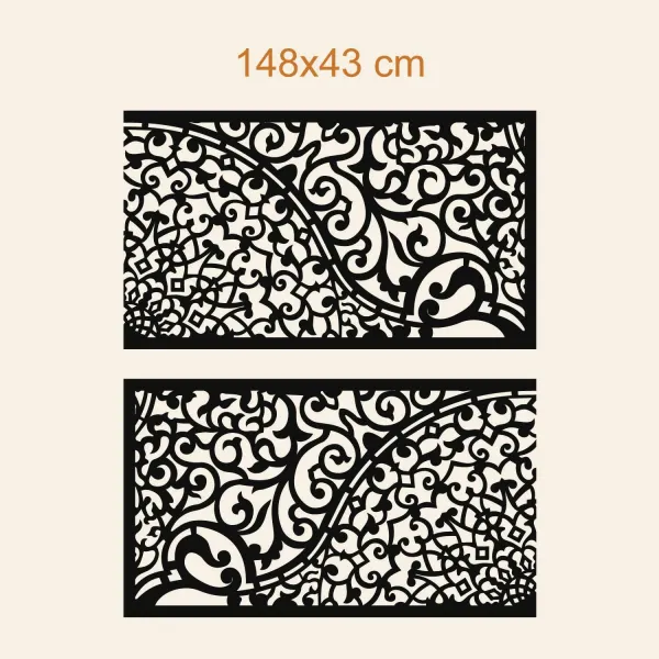 Drevený panel - Polovičná mandala