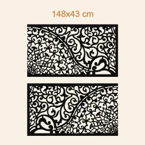 Drevený panel - Polovičná mandala