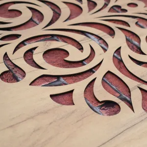 Drevená mandala na stenu - Mier